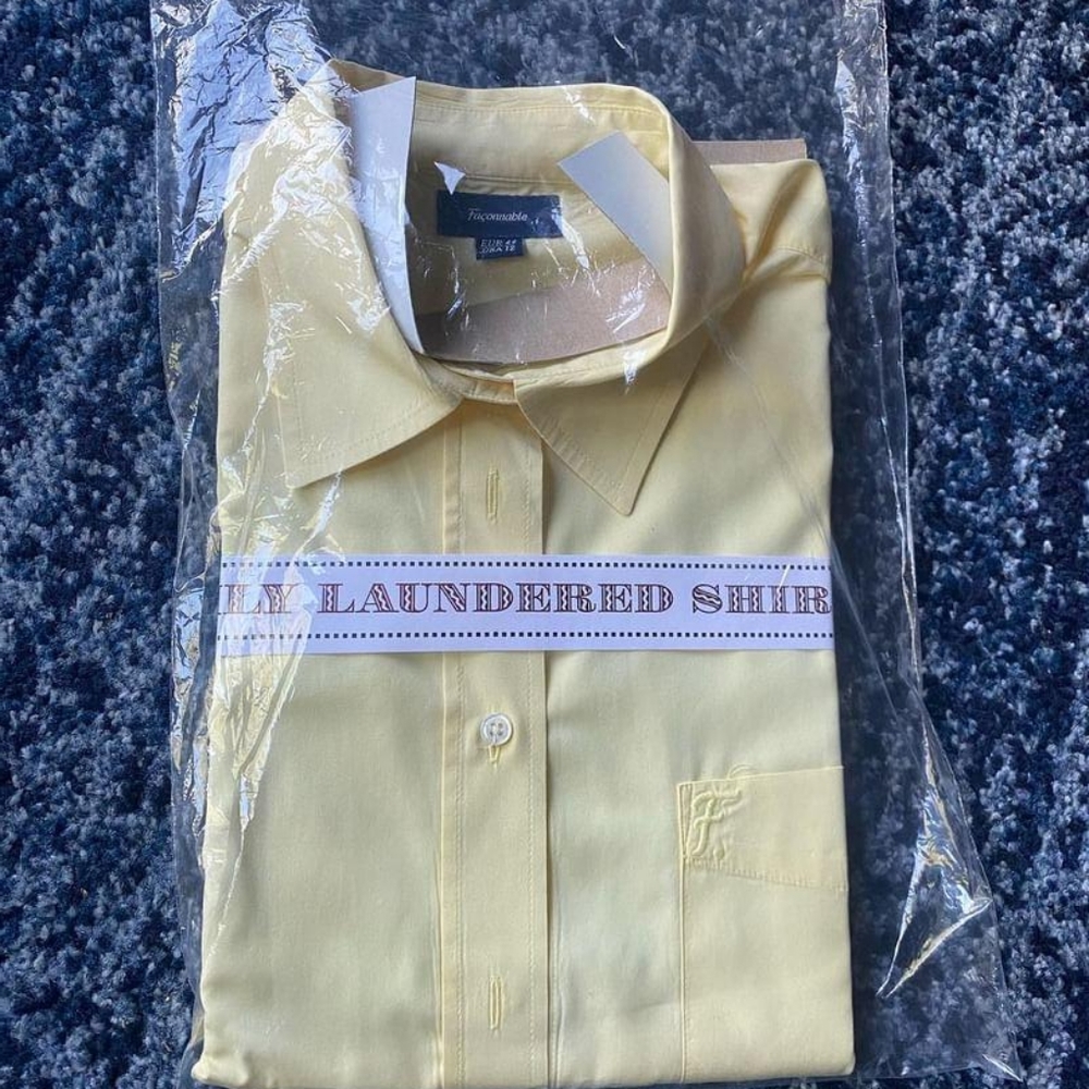 Yellow Faconnable Button Down - image 1